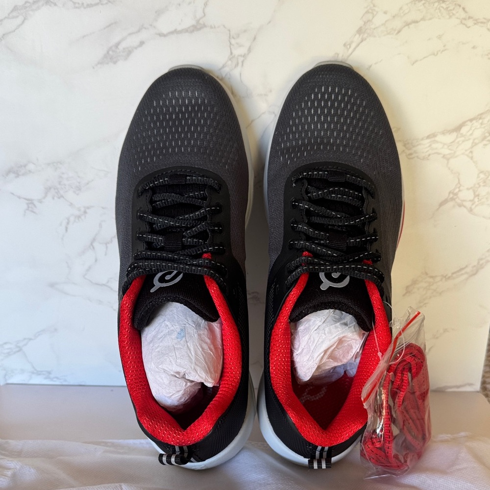 Peloton Women's Athletic Shoes in Black and Red